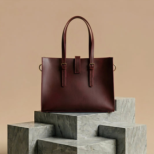 MNs Plum tote bag